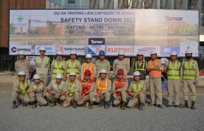 Sigma phối hợp cùng Turner tổ chức ngày hội “Safety Stand-down” tại dự án Chadwick International School
