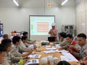 Sigma organizes first aid training for occupational accidents at Masteri West Heights project