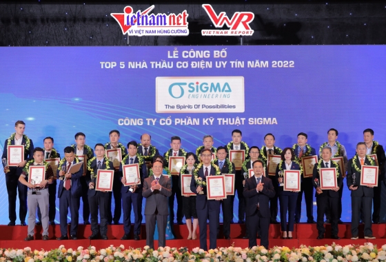Sigma was grateful to receive the title of Top 5 Prestigious M&E Contractors 2022