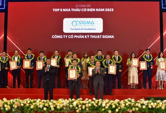 Sigma was hornored to win the title of Top 5 Prestigious Vietnamese M&E Contractors 2023