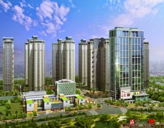 The high-end apartment complex, office, and commercial center Goldmark City 