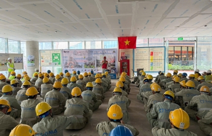 Sigma tham dư ngày hội Safety Stand down 2026 tại dự án Tiến Bộ Plaza