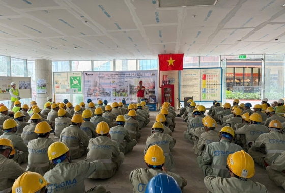 Sigma tham dư ngày hội Safety Stand down 2026 tại dự án Tiến Bộ Plaza