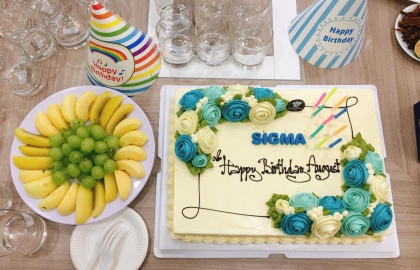 Sigma celebrates the August birthday party for employees