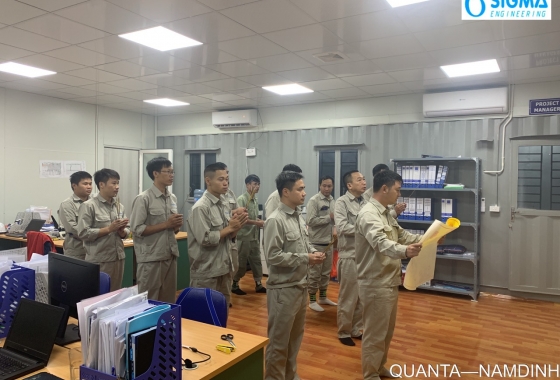 Sigma held a Housewarming ritual at the Quanta Computer Nam Dinh Factory project and the Foxconn Bac Giang Factory