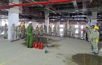 Sigma Organizes Firefighting and Rescue Training Program at MCC Vietnam Project